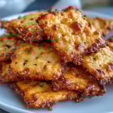 Cheesy sourdough crackers baked to golden perfection, with a kick of jalapeño and smoky paprika.