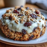 Soft cottage cheese oatmeal raisin breakfast cookies with wholesome oats and sweet raisins for a nutritious morning treat.  