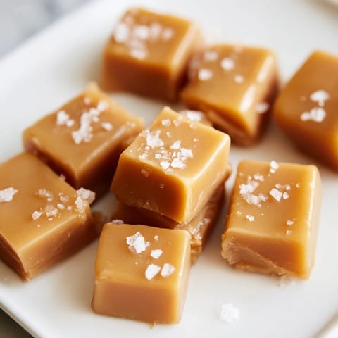 Soft buttery sea salt caramels