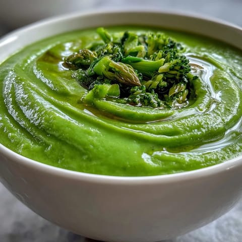 Steaming Big Green Immunity-Boosting Vegetable Soup topped with fresh lemon and cashews for a vegan meal.