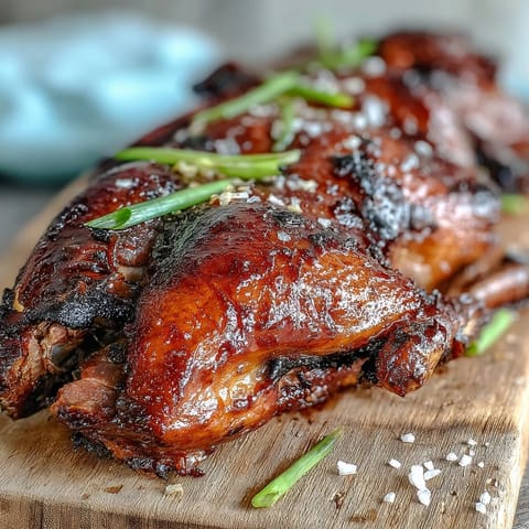 A close-up of Five-Spice Roast Ducks highlighting the crispy, aromatic skin infused with star anise and citrus notes.