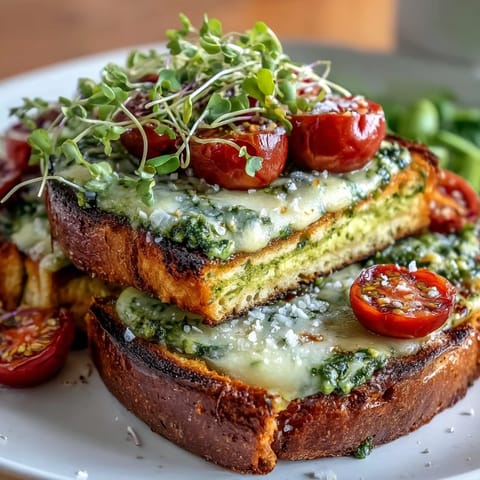 Avocado Pesto Sourdough Toast