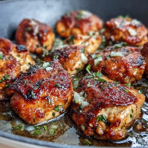 Tender chicken bites tossed in zesty cowboy butter sauce with garlic and lemon zest.  