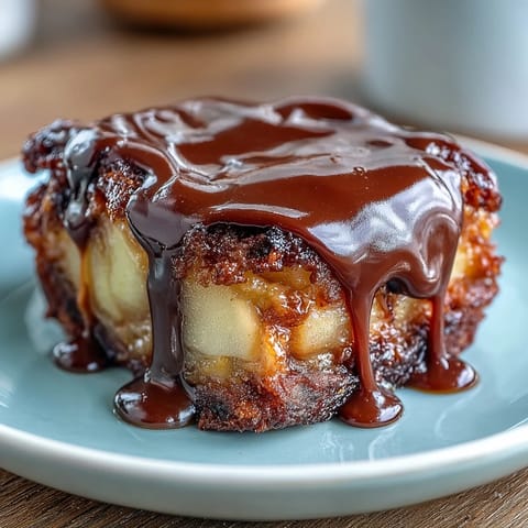 Caramel apple slices coated in rich caramel and drizzled with smooth chocolate, perfect for a festive dessert or snack.