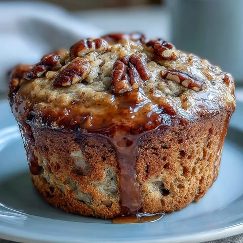 High-protein banana bread muffins with golden tops, perfect for breakfast or meal prep, packed with wholesome ingredients and natural sweetness.  