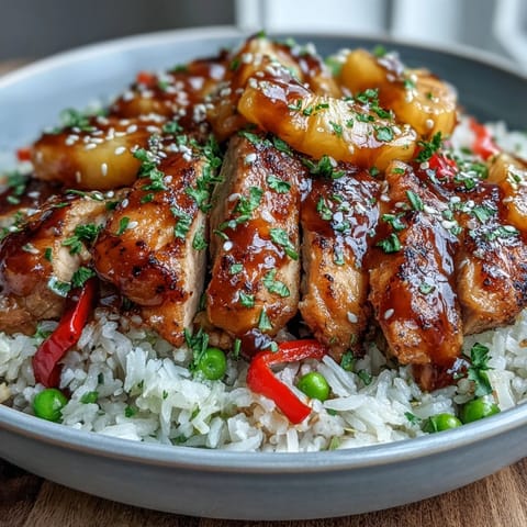 Pineapple Teriyaki Chicken Bowls