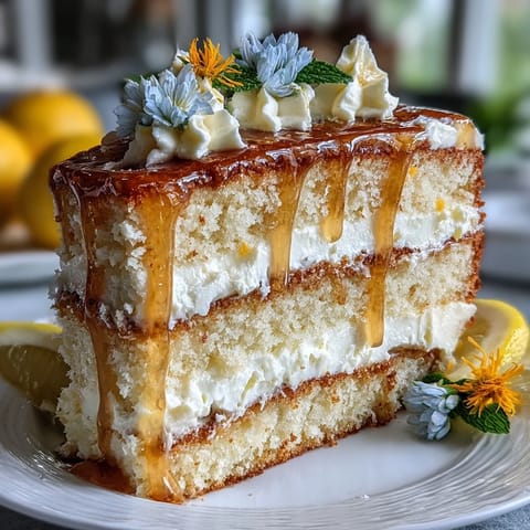 Spring Naked Cake Lemon Curd
