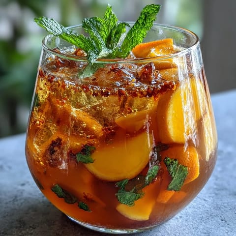 Mango Peach Sangria Drink