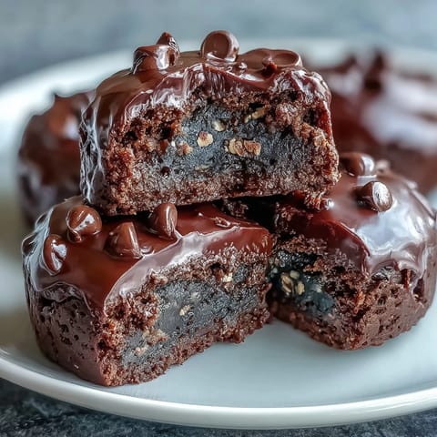 Gluten-free brownie bites packed with beans for a satisfying, healthy snack.
