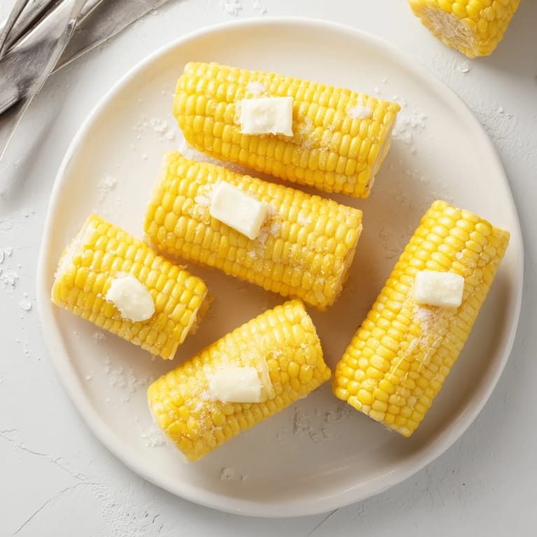 Sweet summer corn on the cob, charred on the grill and garnished with a pinch of salt, paired with lime wedges for extra zest.