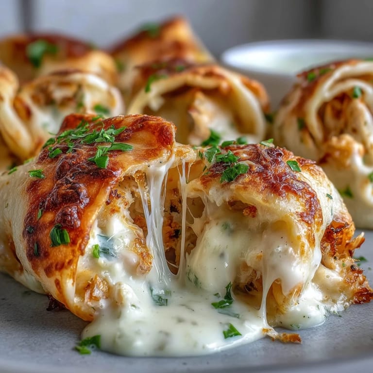 Perfectly rolled Cheesy Seafood Tortilla Bombs reveal a rich blend of crab, shrimp, and three melted cheeses on a plate.