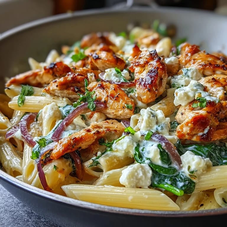Fresh lemon wedges and a sprinkle of oregano garnish this easy Mediterranean skillet dinner ready to serve at the table.