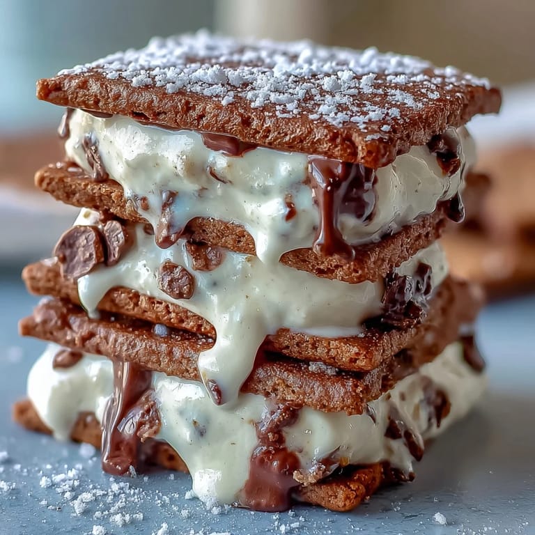 Coffee-infused cookie sandwiches filled with velvety vanilla bean ice cream, perfect for summer treats.