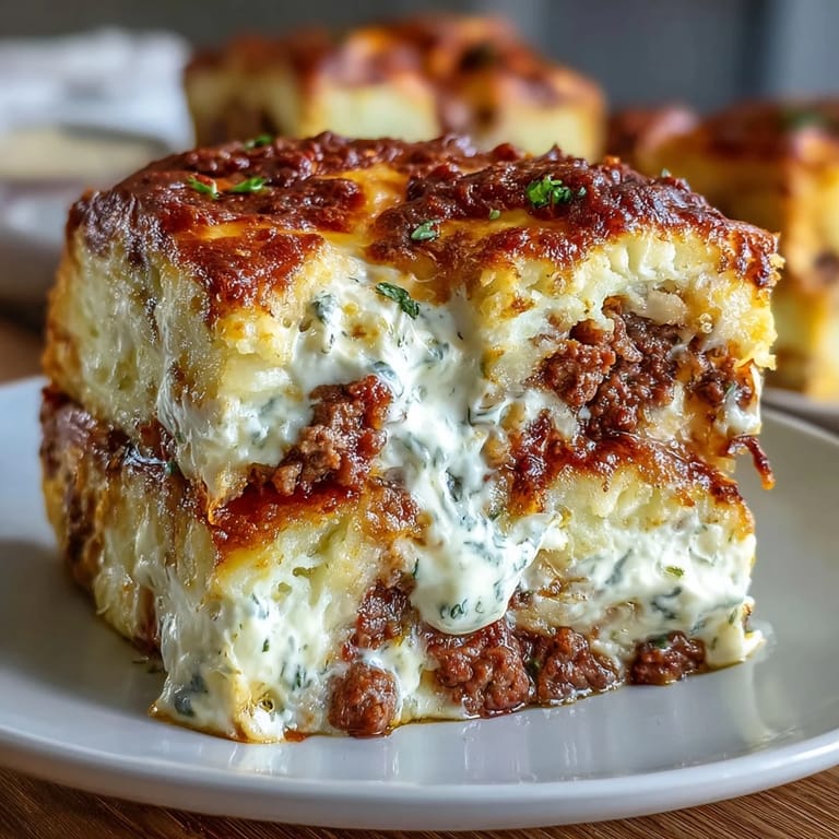 Hearty baked potatoes loaded with classic shepherds pie filling, tender ground meat, peas, and carrots, finished with a fluffy potato crown.