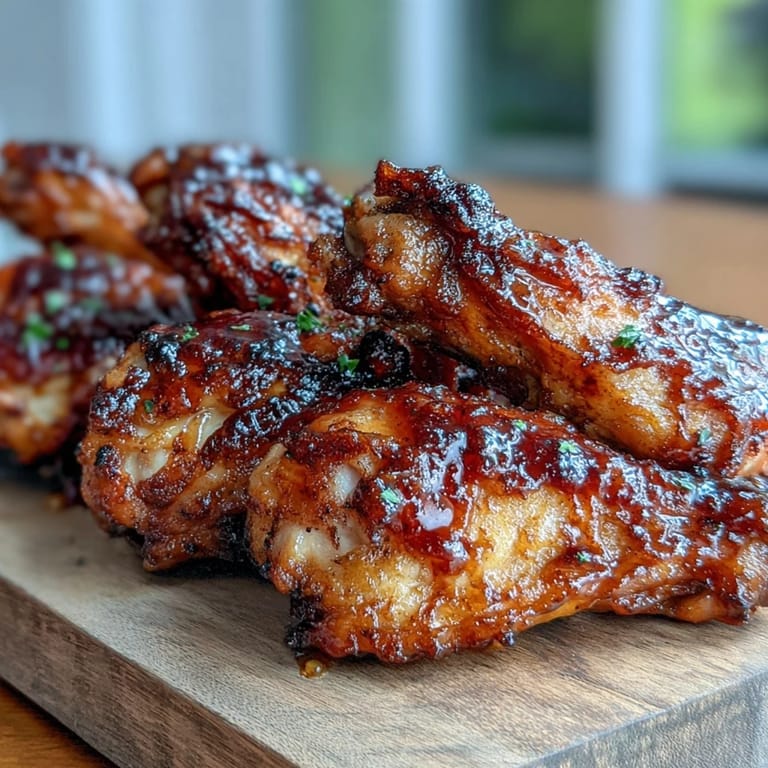 Juicy bone-in chicken pieces coated in seasoned flour, baked until crisp and finished with a sweet-hot honey glaze.