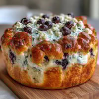 Fluffy Cottage Cheese Blueberry Cloud Bread with juicy blueberries baked into a light, airy, protein-packed bread alternative.