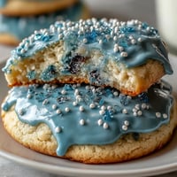 Classic vanilla sugar cookies inspired by Cookie Run Kingdoms Pure Vanilla Cookie, decorated with glossy royal icing in vibrant colors.  