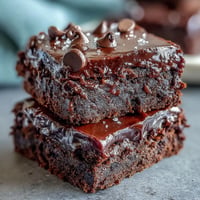 Fudgy Fiber-Maxxing Bean Brownie Bites, showcasing a rich, chocolatey dessert treat.